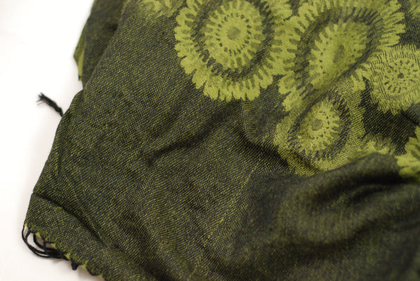 Olive Flower Scarf Design