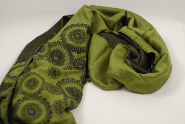 Olive Flower Scarf Design