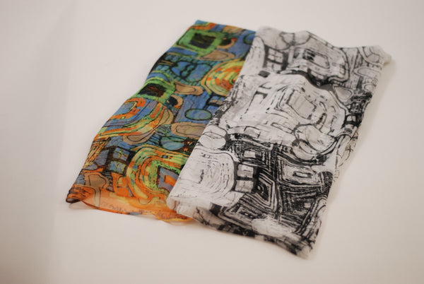 Art scarves. Gustav Klimt Abstract scarves are great for work and leisure. Lightweight and travel friendly.